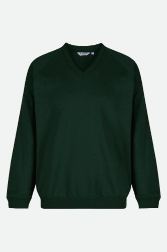 Trutex - V-Neck Sweatshirt - Forest Green