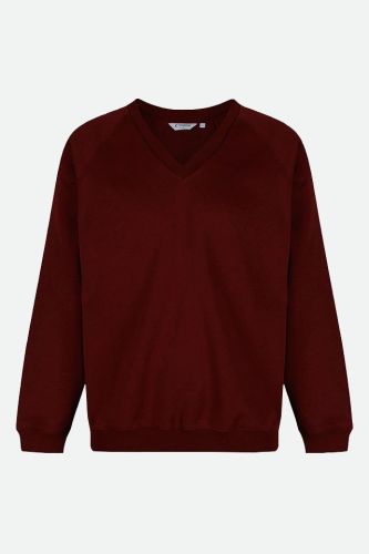 Trutex - V-Neck Sweatshirt - Maroon