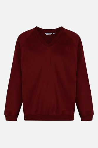 Trutex - V-Neck Sweatshirt - Wine