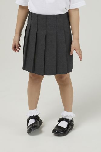 Trutex - Junior Stitch Down Pleat Skirt  – Grey