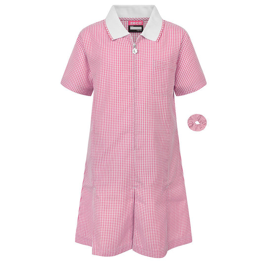 Pink Gingham Dress