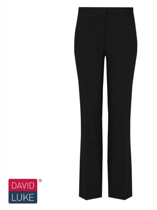 David Luke - Girls Slim-Fit Trousers - Black